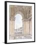 A View of the Piazza San Pietro-Giacomo Quarenghi-Framed Giclee Print