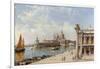 A View of the Piazzetta and Santa Maria della Salute, Venice-Antonietta Brandeis-Framed Giclee Print