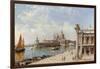 A View of the Piazzetta and Santa Maria della Salute, Venice-Antonietta Brandeis-Framed Giclee Print