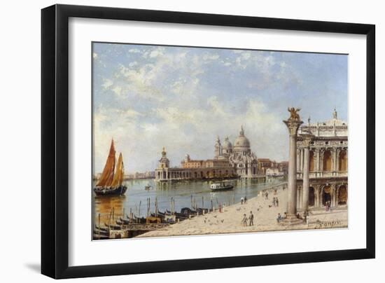 A View of the Piazzetta and Santa Maria della Salute, Venice-Antonietta Brandeis-Framed Giclee Print