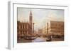 A View of the Piazzetta with the Doges Palace from the Bacino, Venice-Salomon Corrodi-Framed Giclee Print