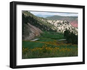 a View of the Picturesque Par-5 13th Hole at Ironbridge Golf Club-John Marshall-Framed Premium Photographic Print