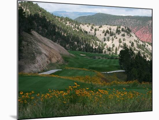 a View of the Picturesque Par-5 13th Hole at Ironbridge Golf Club-John Marshall-Mounted Photographic Print