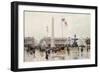 A View of the Place de la Concorde, Paris-Ulpiano Checa Y Sanz-Framed Premium Giclee Print