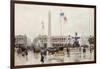 A View of the Place de la Concorde, Paris-Ulpiano Checa Y Sanz-Framed Giclee Print