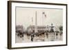 A View of the Place de la Concorde, Paris-Ulpiano Checa Y Sanz-Framed Giclee Print