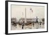 A View of the Place de la Concorde, Paris-Ulpiano Checa Y Sanz-Framed Giclee Print