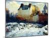 A View of the Plaza from Central Park-Arthur Clifton Goodwin-Mounted Giclee Print