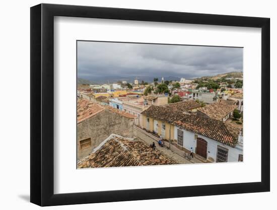A view of the Plaza Mayor, Trinidad, UNESCO World Heritage Site, Cuba, West Indies, Caribbean, Cent-Michael Nolan-Framed Photographic Print