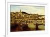 A View of the Ponte Vecchio, Florence-Antonietta Brandeis-Framed Giclee Print