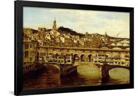 A View of the Ponte Vecchio, Florence-Antonietta Brandeis-Framed Giclee Print