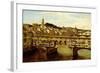 A View of the Ponte Vecchio, Florence-Antonietta Brandeis-Framed Giclee Print