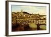 A View of the Ponte Vecchio, Florence-Antonietta Brandeis-Framed Giclee Print