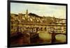 A View of the Ponte Vecchio, Florence-Antonietta Brandeis-Framed Giclee Print