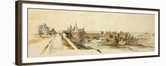 A View of the Porte Saint Pierre in Lille, 1667-Adam Frans van der Meulen-Framed Premium Giclee Print