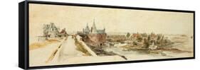 A View of the Porte Saint Pierre in Lille, 1667-Adam Frans van der Meulen-Framed Stretched Canvas