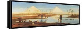 A View of the Pyramids-Frederick Goodall-Framed Stretched Canvas