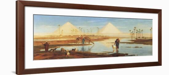 A View of the Pyramids-Frederick Goodall-Framed Premium Giclee Print