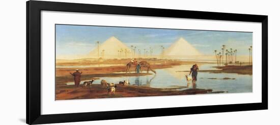 A View of the Pyramids-Frederick Goodall-Framed Premium Giclee Print