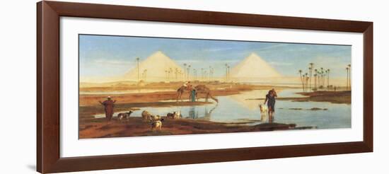 A View of the Pyramids-Frederick Goodall-Framed Giclee Print