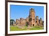 A View of the Remains of the Baths of Caracalla in Rome, Italy-nito-Framed Premium Photographic Print