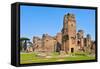 A View of the Remains of the Baths of Caracalla in Rome, Italy-nito-Framed Stretched Canvas