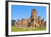 A View of the Remains of the Baths of Caracalla in Rome, Italy-nito-Framed Photographic Print