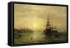 A View of the River Medway at Dusk-Francis Danby-Framed Stretched Canvas