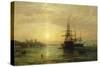 A View of the River Medway at Dusk-Francis Danby-Stretched Canvas