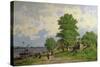 A View of the River Volga-Piotr Petrovitch Weretshchagin-Stretched Canvas