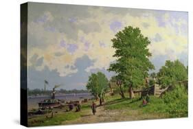 A View of the River Volga-Piotr Petrovitch Weretshchagin-Stretched Canvas