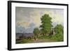 A View of the River Volga-Piotr Petrovitch Weretshchagin-Framed Giclee Print