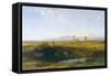 A View of the Roman Countryside, 1848 (Oil on Canvas)-Jean Achille Benouville-Framed Stretched Canvas
