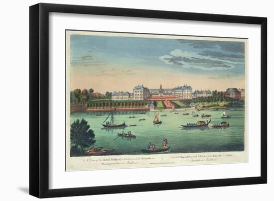A View of the Royal Hospital at Chelsea and the Rotunda in Ranelaigh Gardens-Thomas Bowles-Framed Giclee Print