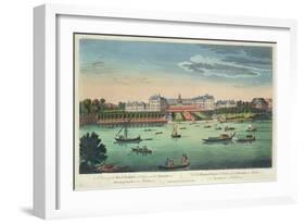 A View of the Royal Hospital at Chelsea and the Rotunda in Ranelaigh Gardens-Thomas Bowles-Framed Giclee Print