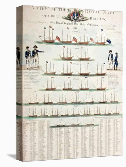 A View of the Royal Navy of Great Britain, Published in 1804-Nicolaus von Heideloff-Stretched Canvas