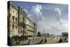 A View of the Royal Palace, Berlin, looking West towards Unter den Linden-Carlo Bossoli-Stretched Canvas