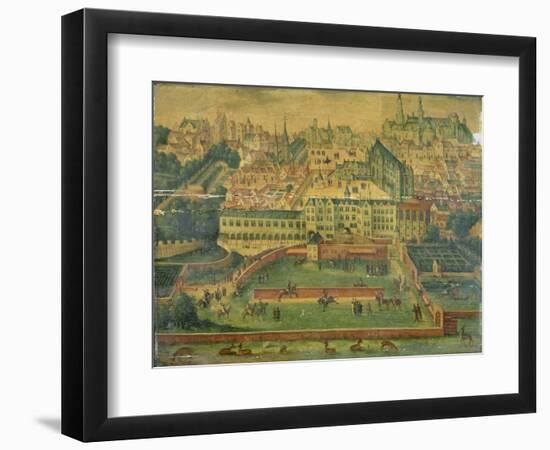 A View of the Royal Palace, Brussels-null-Framed Giclee Print