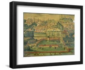 A View of the Royal Palace, Brussels-null-Framed Giclee Print