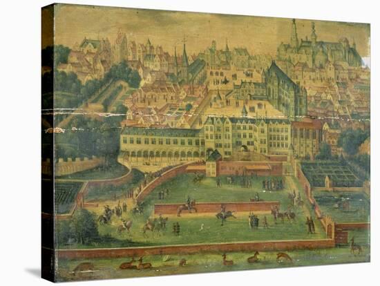 A View of the Royal Palace, Brussels-null-Stretched Canvas