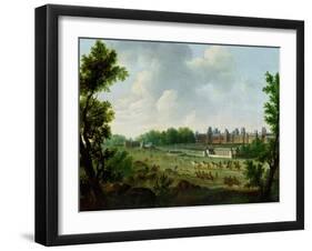 A View of the Royal Palace of Fontainebleau-Hendrik Frans De Cort-Framed Giclee Print