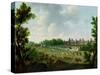 A View of the Royal Palace of Fontainebleau-Hendrik Frans De Cort-Stretched Canvas