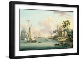 A View of the Royal Yacht Squadron, Isle of Wight-Serres-Framed Giclee Print