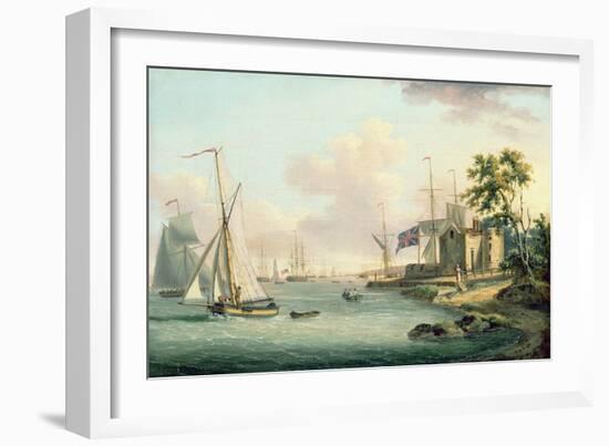 A View of the Royal Yacht Squadron, Isle of Wight-Serres-Framed Giclee Print