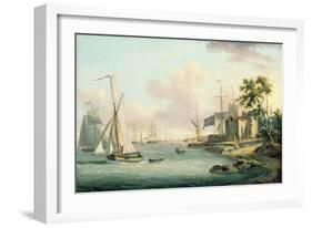 A View of the Royal Yacht Squadron, Isle of Wight-Serres-Framed Giclee Print