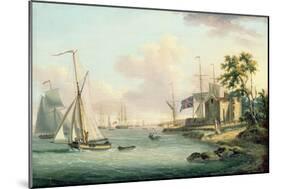 A View of the Royal Yacht Squadron, Isle of Wight-Serres-Mounted Giclee Print