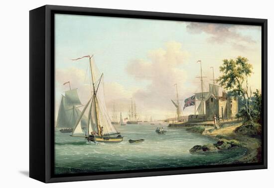 A View of the Royal Yacht Squadron, Isle of Wight-Serres-Framed Stretched Canvas