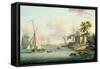 A View of the Royal Yacht Squadron, Isle of Wight-Serres-Framed Stretched Canvas
