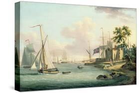 A View of the Royal Yacht Squadron, Isle of Wight-Serres-Stretched Canvas