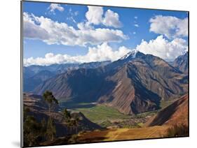 A View of the Sacred Valley and Andes Mountains of Peru, South America-Miva Stock-Mounted Premium Photographic Print